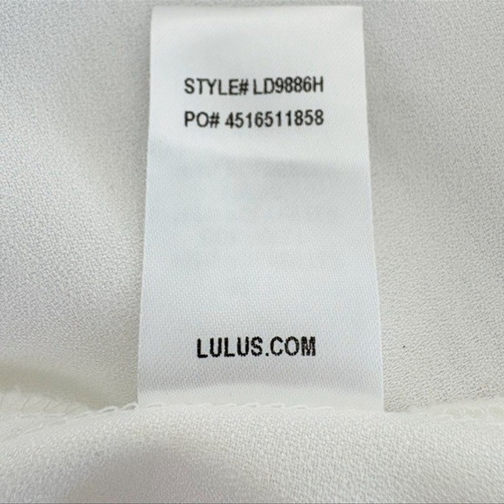 Lulu*s size M Play Nice Ivory Skater Dress Mini HOCO Graduation Bridal Shower - Picture 16 of 16